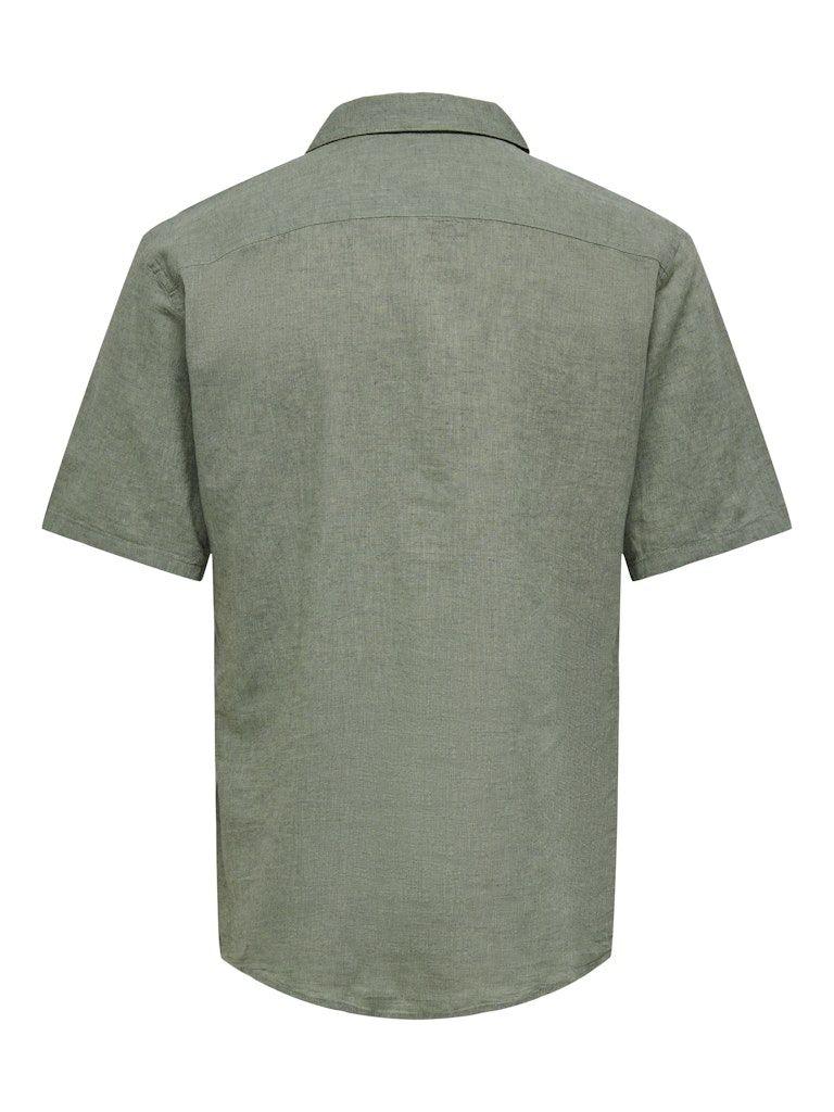 Only&Sons Caiden - Kortærmet hørmix skjorte - HUSET Men & Women