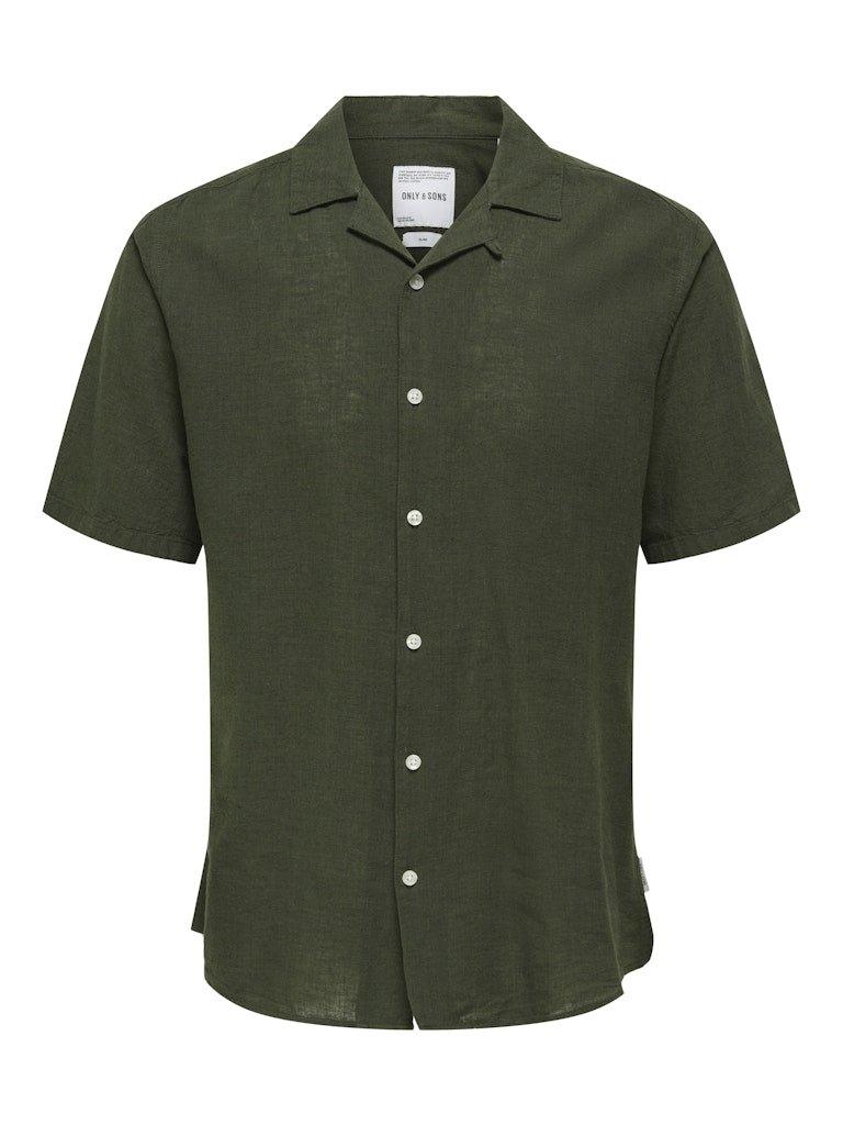 Only&Sons Caiden - Kortærmet hørmix skjorte - HUSET Men & Women