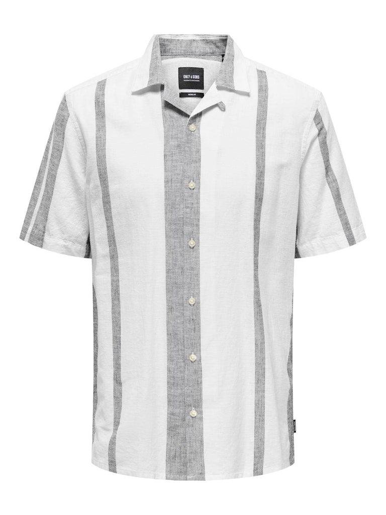 Only&Sons Caiden - Kortærmet hørmix skjorte - HUSET Men & Women