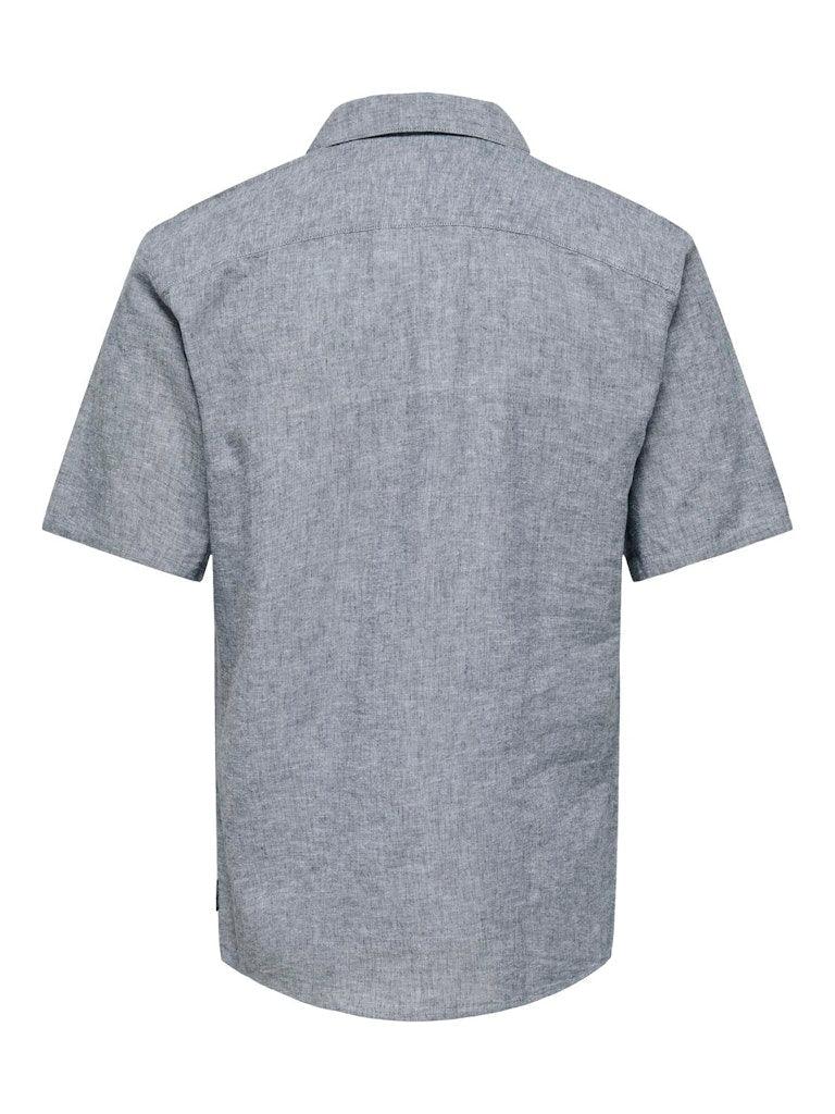 Only&Sons Caiden - Kortærmet hørmix skjorte - HUSET Men & Women
