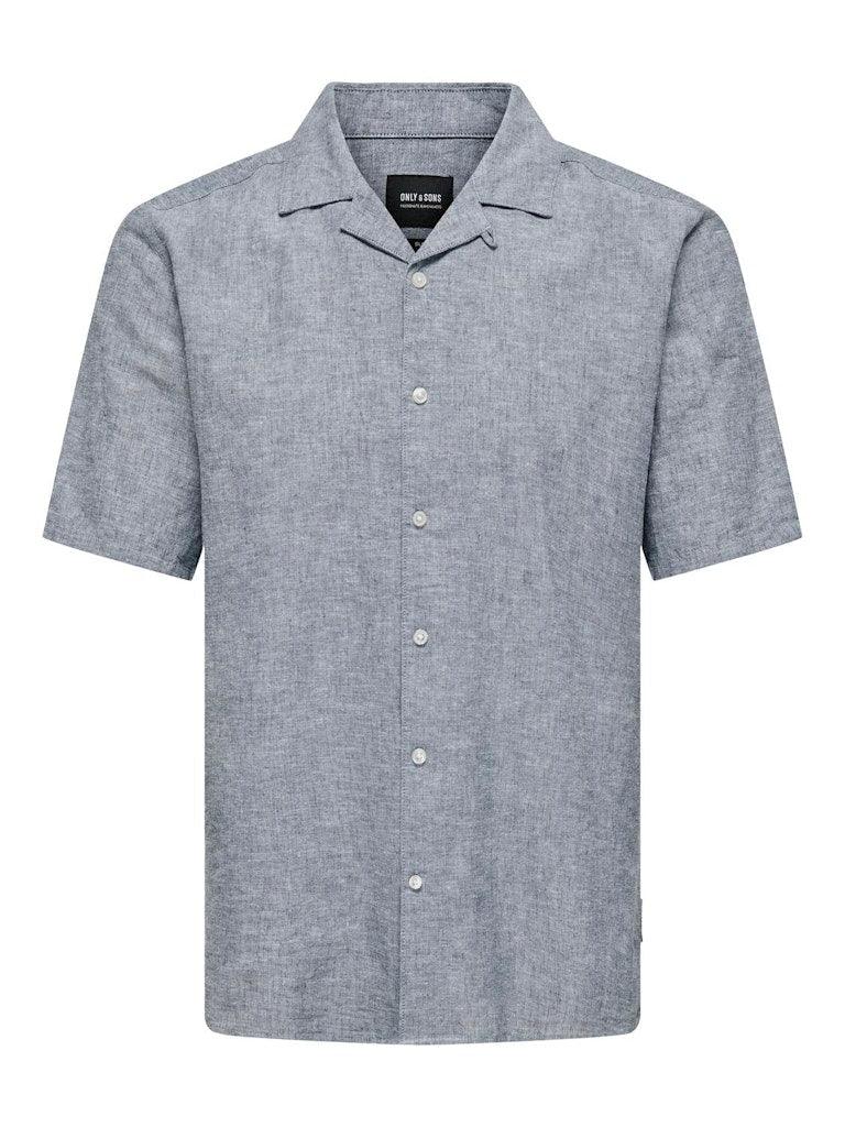 Only&Sons Caiden - Kortærmet hørmix skjorte - HUSET Men & Women