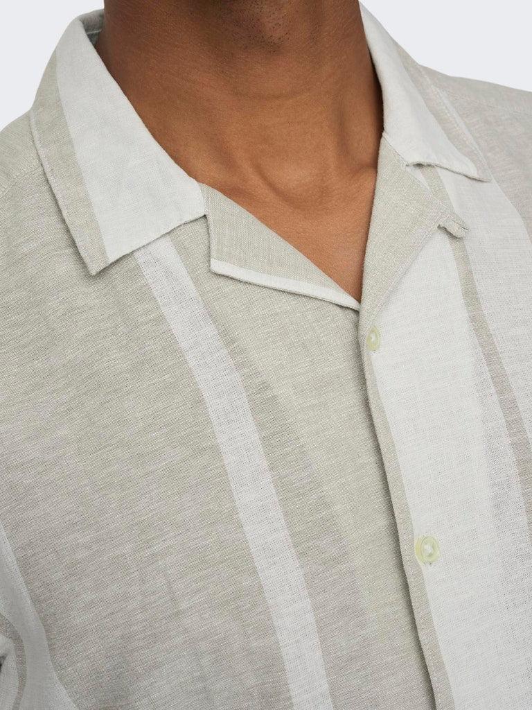 Only&Sons Caiden - Kortærmet hørmix skjorte - HUSET Men & Women
