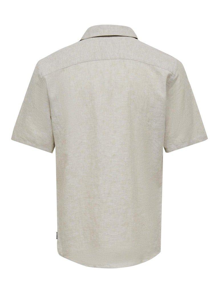 Only&Sons Caiden - Kortærmet hørmix skjorte - HUSET Men & Women