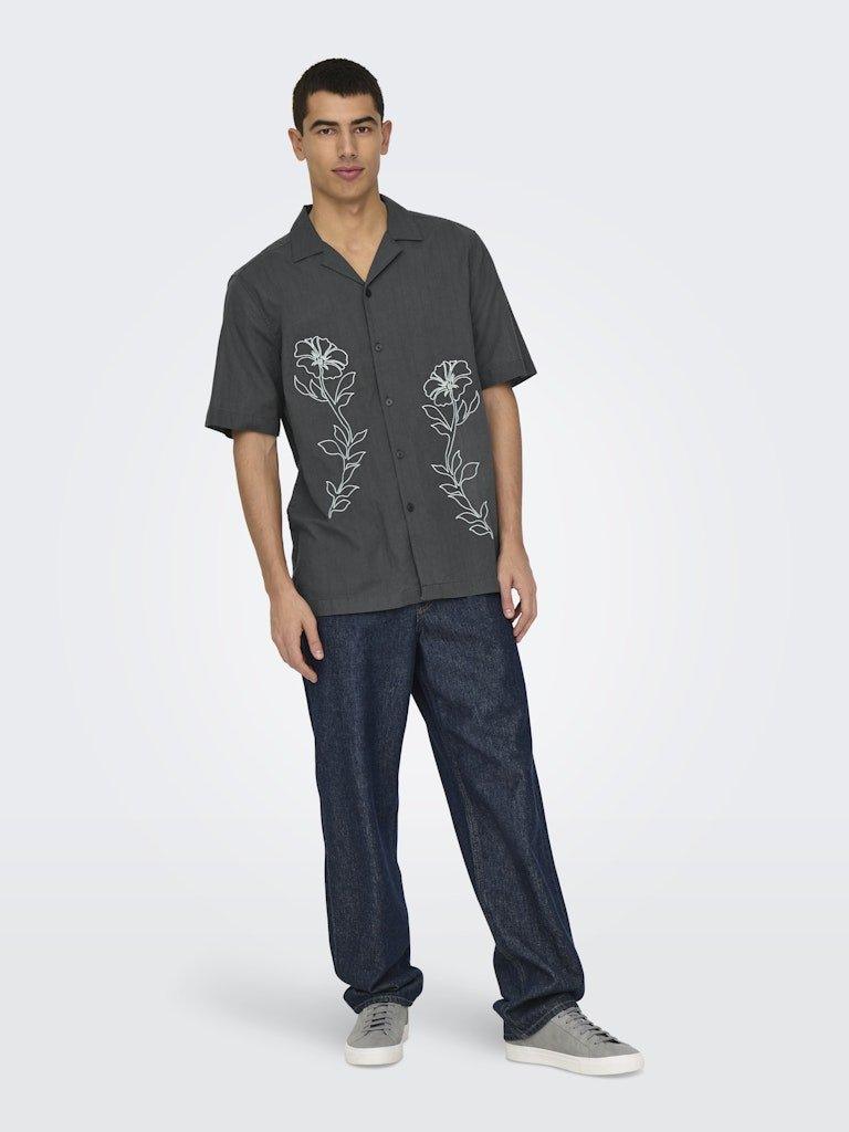 Only&Sons Gali - Kortrærmet resort skjorte - HUSET Men & Women