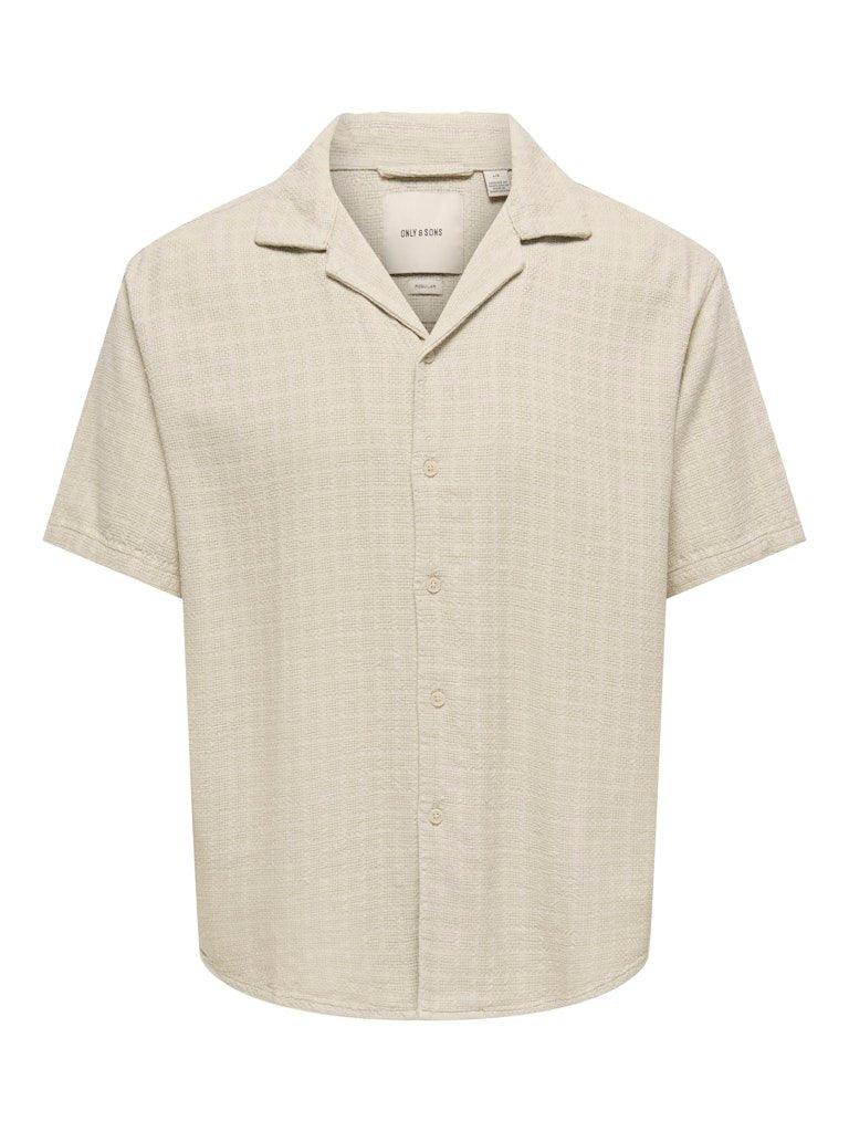 Only&Sons Latham - Kortærmet hørmix skjorte - HUSET Men & Women