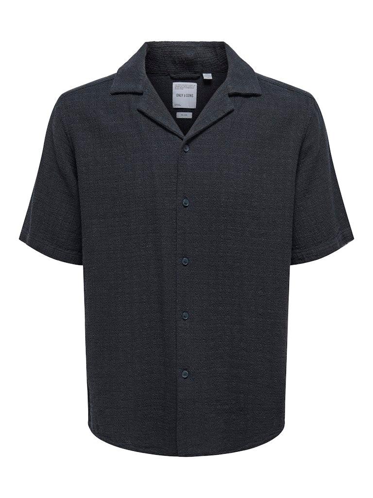 Only&Sons Latham - Kortærmet hørmix skjorte - HUSET Men & Women