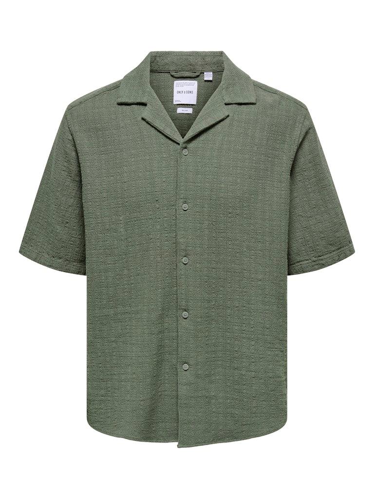 Only&Sons Latham - Kortærmet hørmix skjorte - HUSET Men & Women