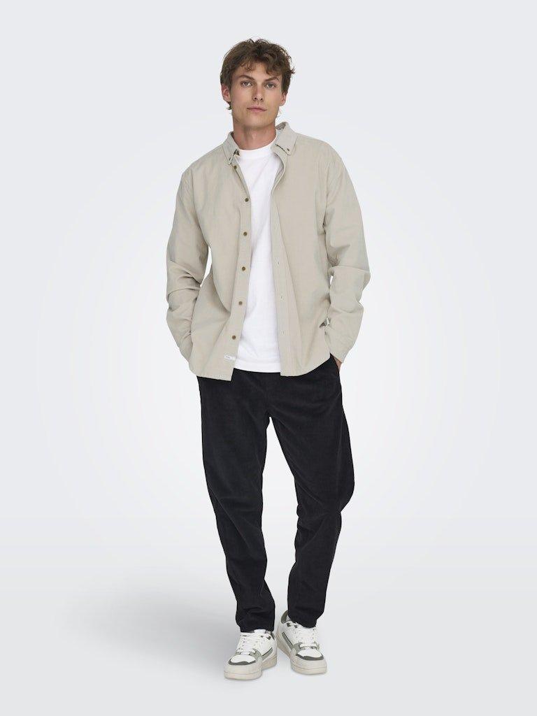 Only&Sons Michael - Langærmet stretch skjorte i regular fit - HUSET Men & Women