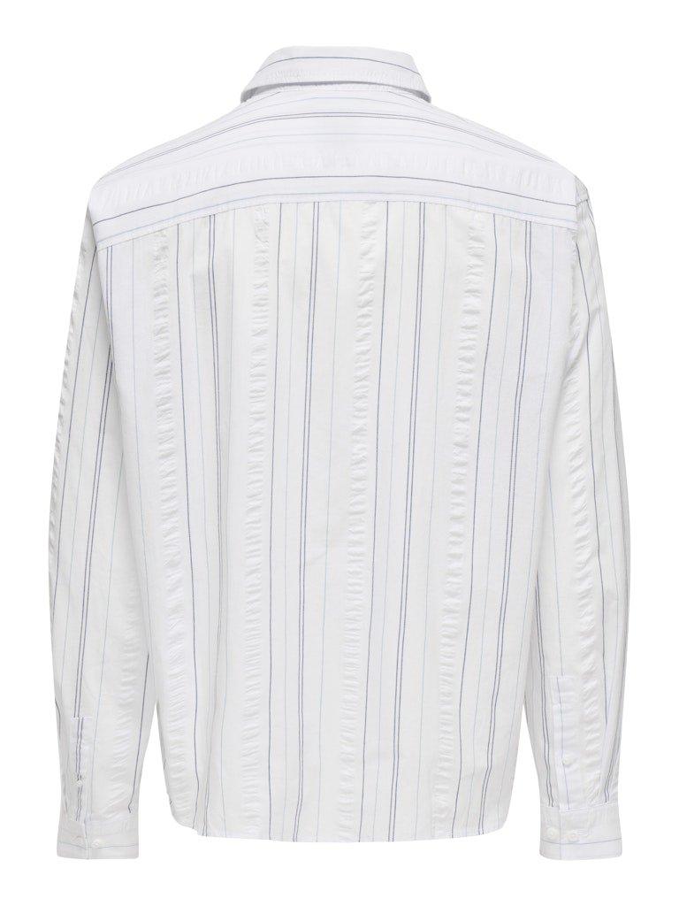 Only&Sons Quentin - Relaxed seersucker skjorte - HUSET Men & Women