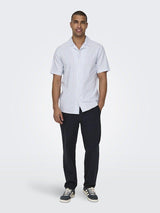 Only&Sons Sinus - Bomuld & hør mix bukser - HUSET Men & Women