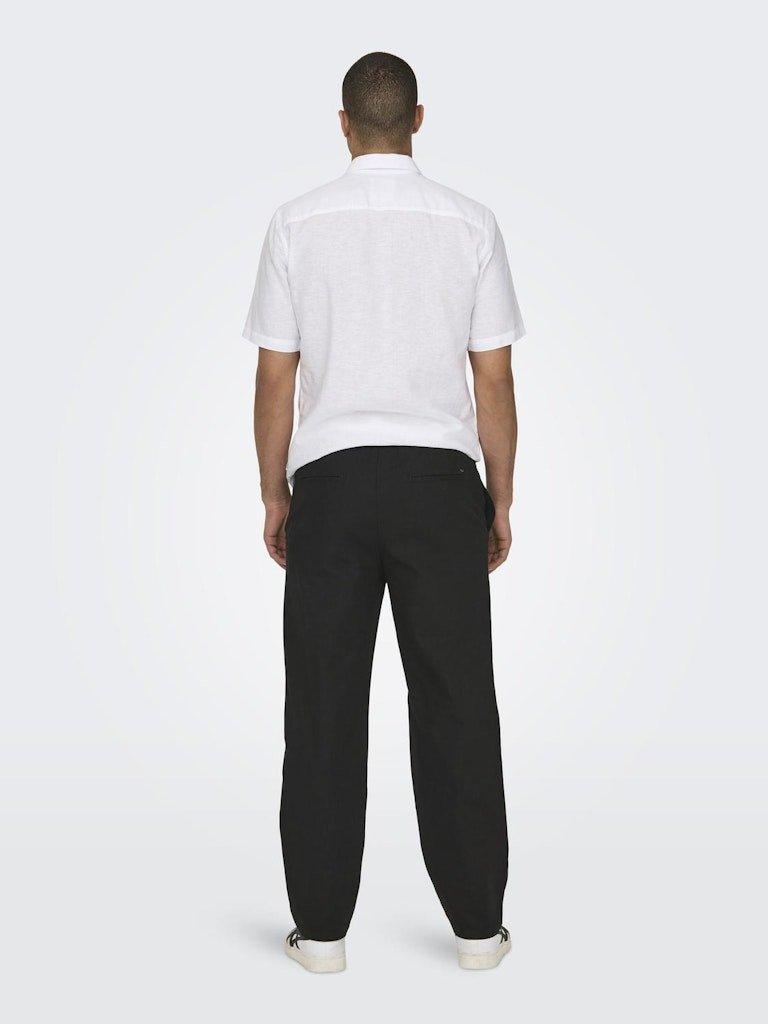 Only&Sons Sinus - Bomuld & hør mix bukser - HUSET Men & Women