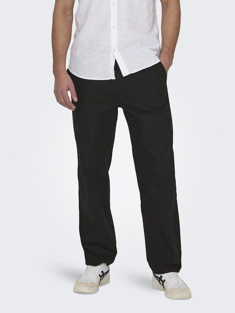 Only&Sons Sinus - Bomuld & hør mix bukser - HUSET Men & Women