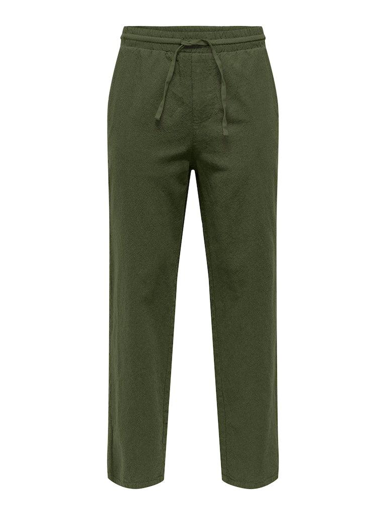 Only&Sons Sinus - Bomuld & hør mix bukser - HUSET Men & Women