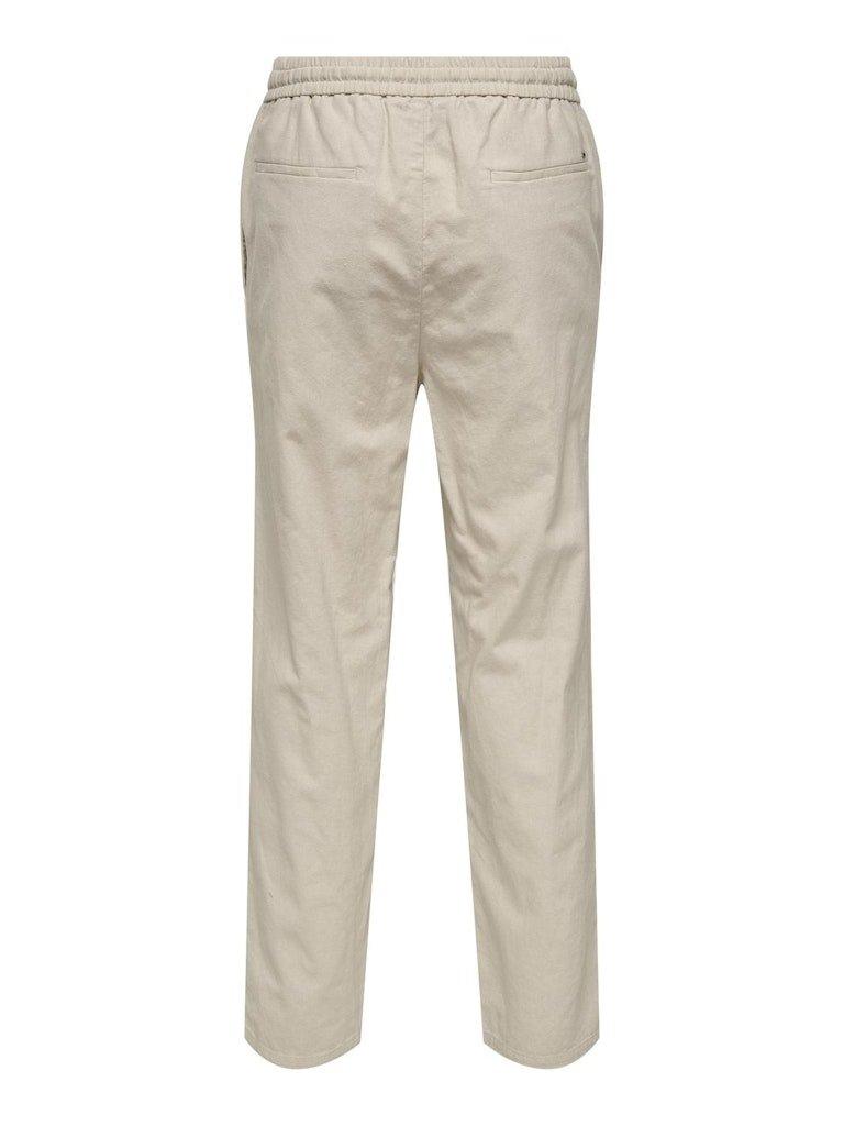 Only&Sons Sinus - Bomuld & hør mix bukser - HUSET Men & Women