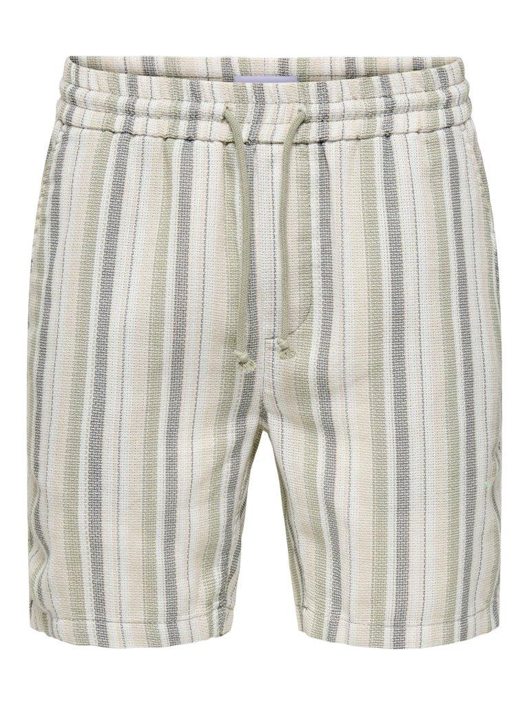 Only&Sons Trev - Stribede shorts - HUSET Men & Women