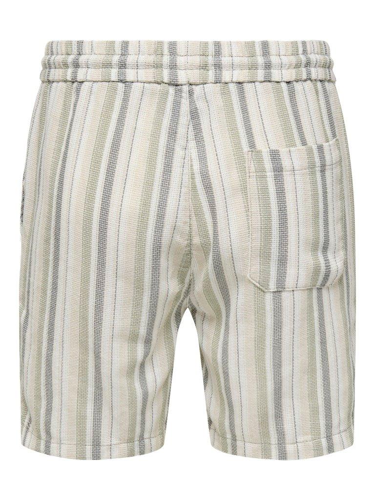 Only&Sons Trev - Stribede shorts - HUSET Men & Women