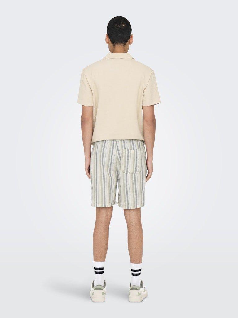 Only&Sons Trev - Stribede shorts - HUSET Men & Women