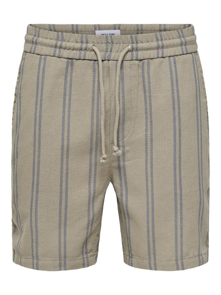 Only&Sons Trev - Stribede shorts - HUSET Men & Women