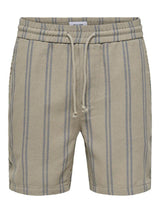 Only&Sons Trev - Stribede shorts - HUSET Men & Women
