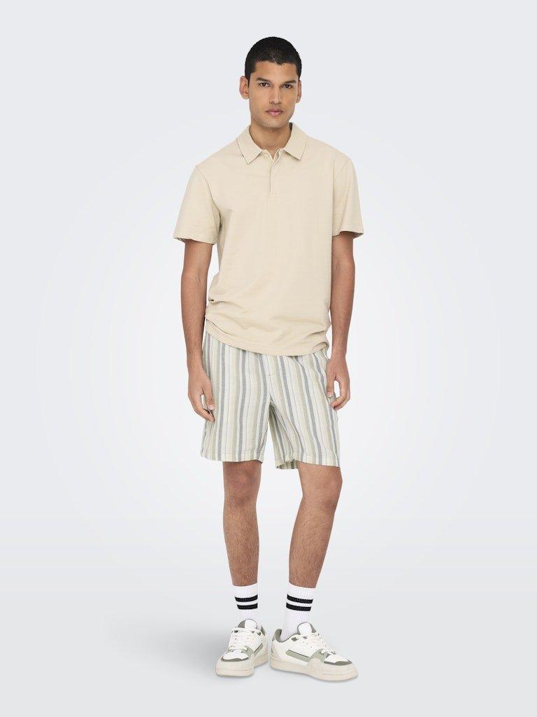 Only&Sons Trev - Stribede shorts - HUSET Men & Women