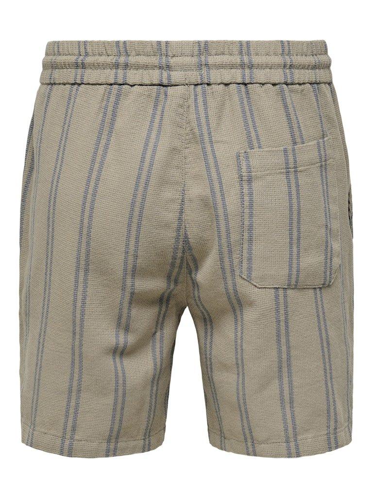 Only&Sons Trev - Stribede shorts - HUSET Men & Women