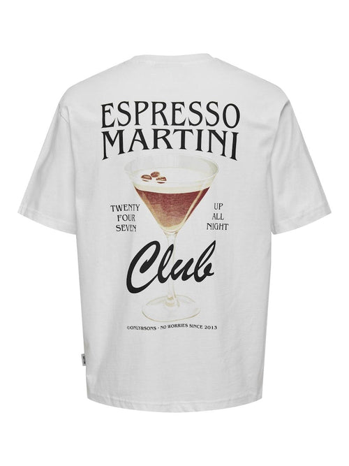 Only&Sons Martini - T-shirt med print - HUSET Men & Women (9143773626715)