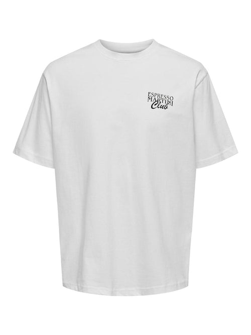 Only&Sons Martini - T-shirt med print - HUSET Men & Women (9143773626715)