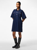 Pieces Demi - Kort denim kjole - HUSET Men & Women