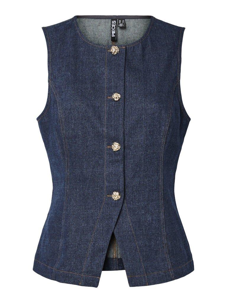 Pieces Fabia - Denim vest - HUSET Men & Women