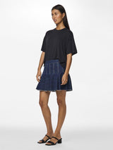 Pieces Fabia - Plisse denim Nederdel - HUSET Men & Women