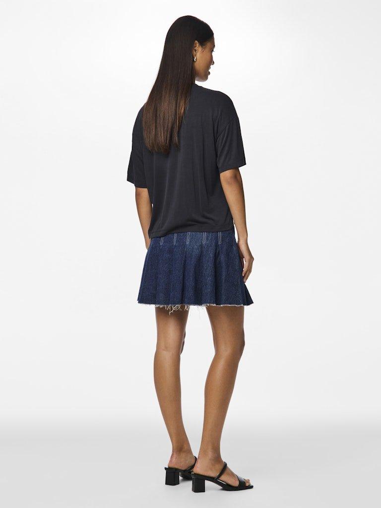 Pieces Fabia - Plisse denim Nederdel - HUSET Men & Women