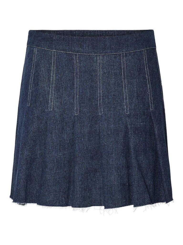 Pieces Fabia - Plisse denim Nederdel - HUSET Men & Women