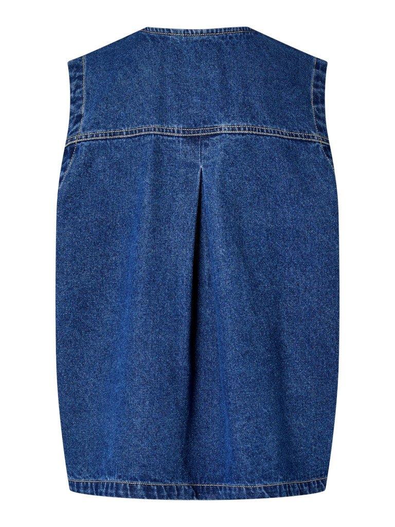 Pieces Fenna - Tie denim vest - HUSET Men & Women