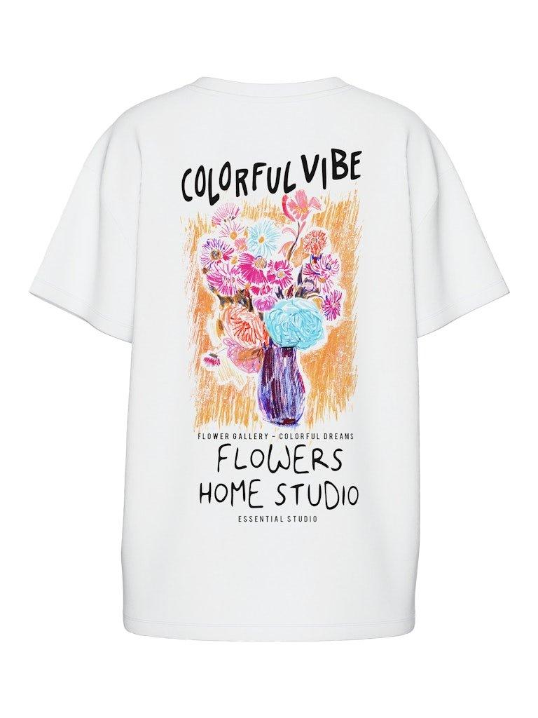 Pieces Flower - Oversized t-shirt - HUSET Men & Women