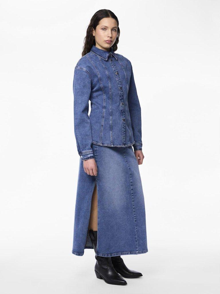 Pieces Ginny - Denim skjorte - HUSET Men & Women