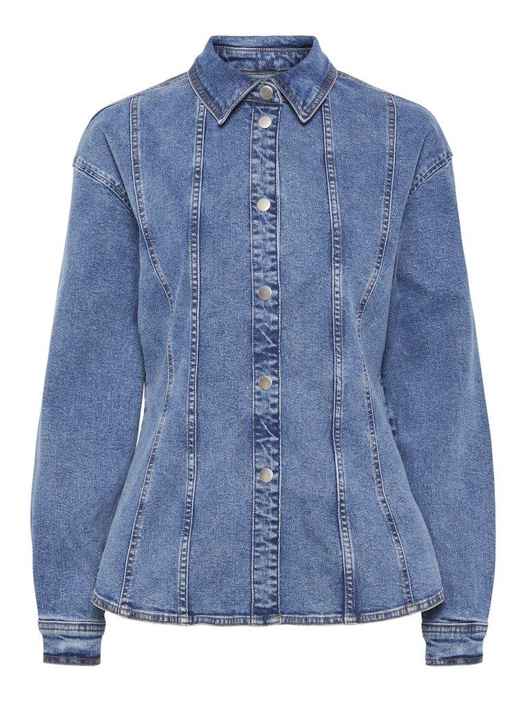 Pieces Ginny - Denim skjorte - HUSET Men & Women