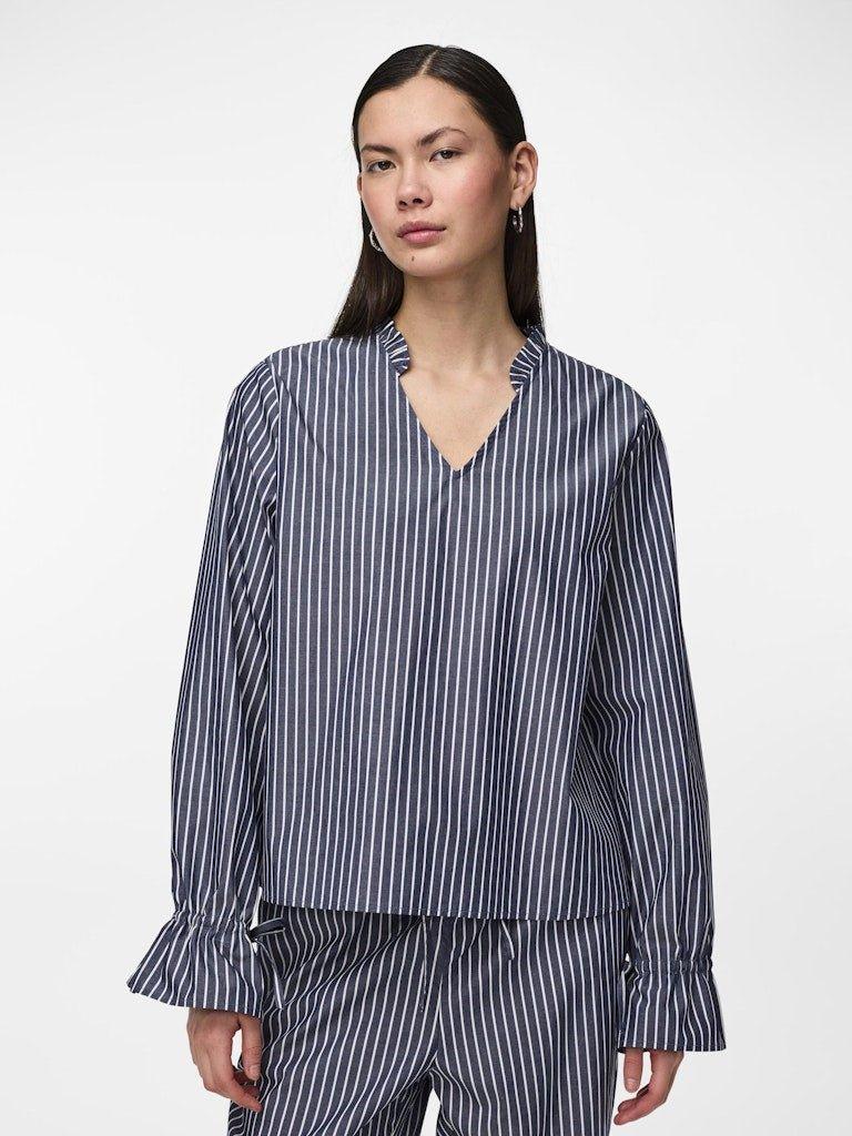 Pieces Penny - Tie string bluse - HUSET Men & Women