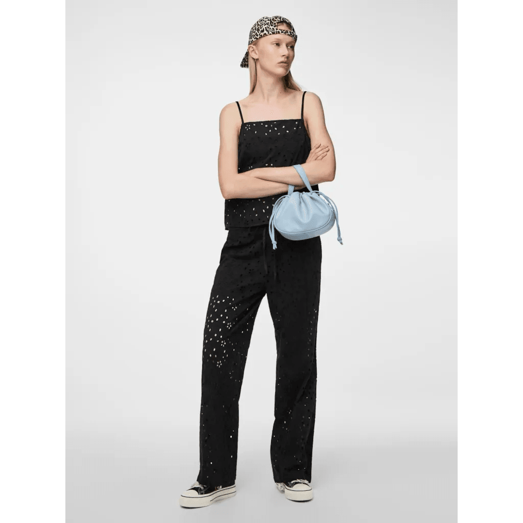 Pieces Wendy - Broderi angalise bukser - HUSET Men & Women