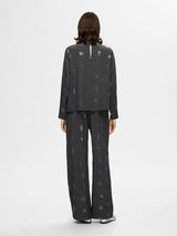 Selected Femme Astra - Sequins satin bluse - HUSET Men & Women