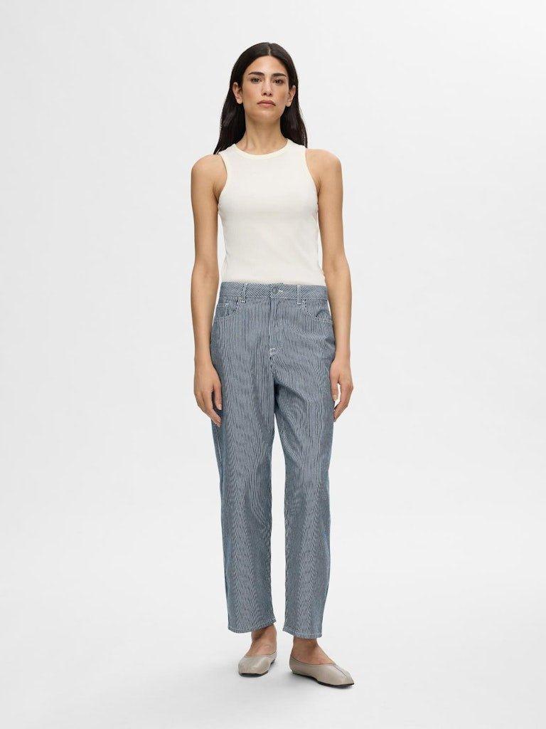 Selected Femme Bella Myra - Stribede jeans - HUSET Men & Women