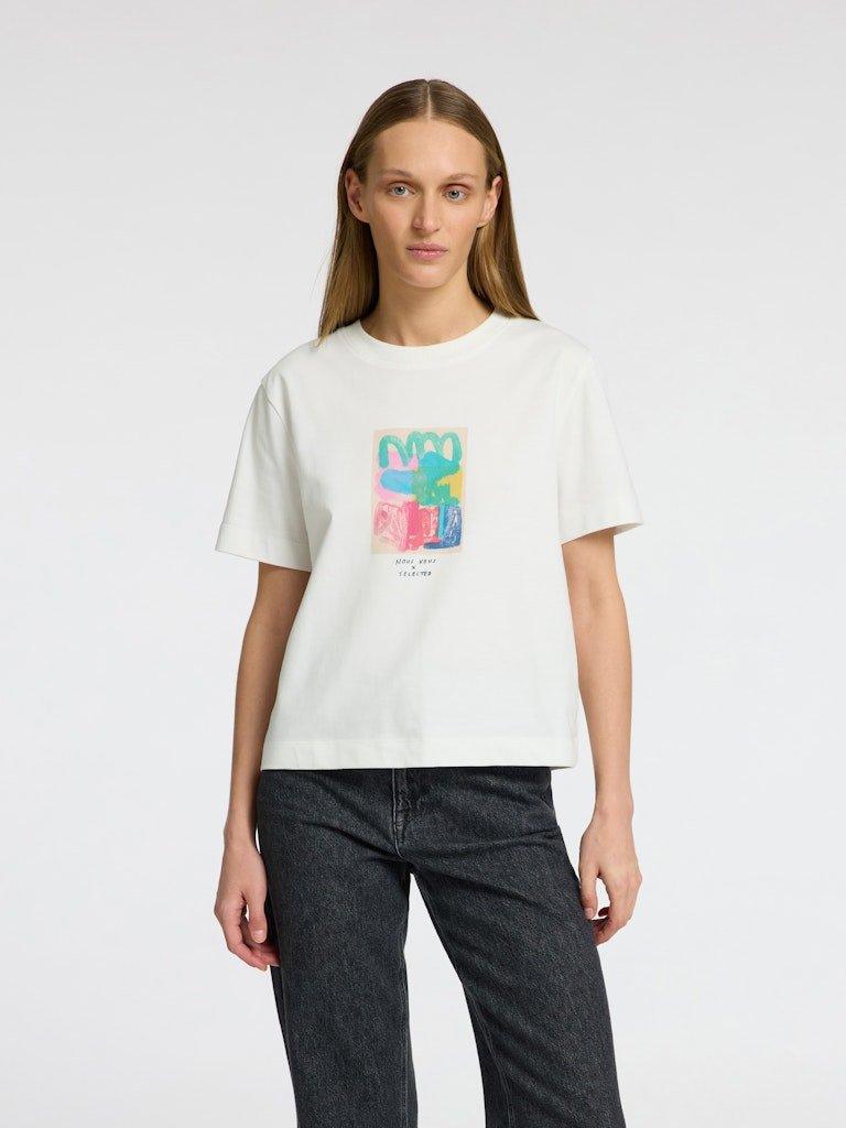 Selected Femme Essential - T-shirt med print - HUSET Men & Women