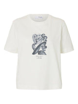 Selected Femme Essential - T-shirt med print - HUSET Men & Women