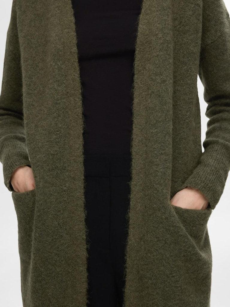 Selected Femme Lulu - Lang strikket uldcardigan - HUSET Men & Women