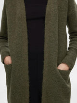 Selected Femme Lulu - Lang strikket uldcardigan - HUSET Men & Women