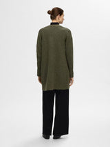 Selected Femme Lulu - Lang strikket uldcardigan - HUSET Men & Women