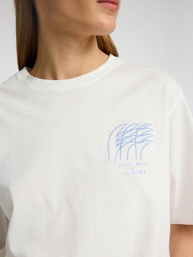 Selected Femme Vilja - T-shirt med broderi - HUSET Men & Women