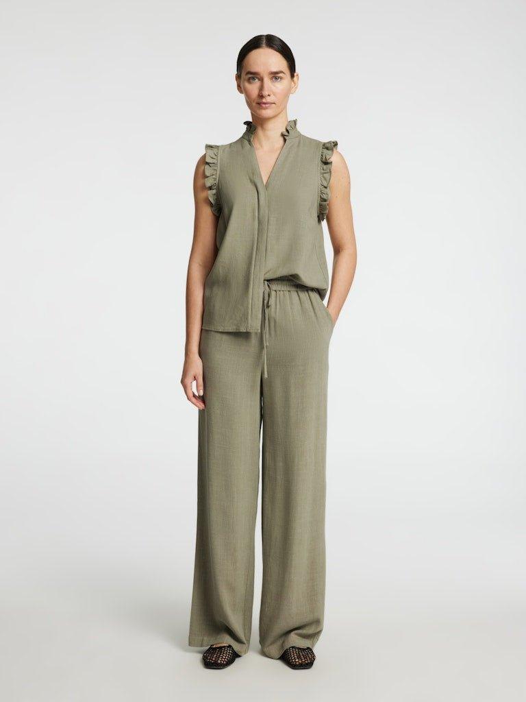 Selected Femme Viva - Sun ruffle top - HUSET Men & Women