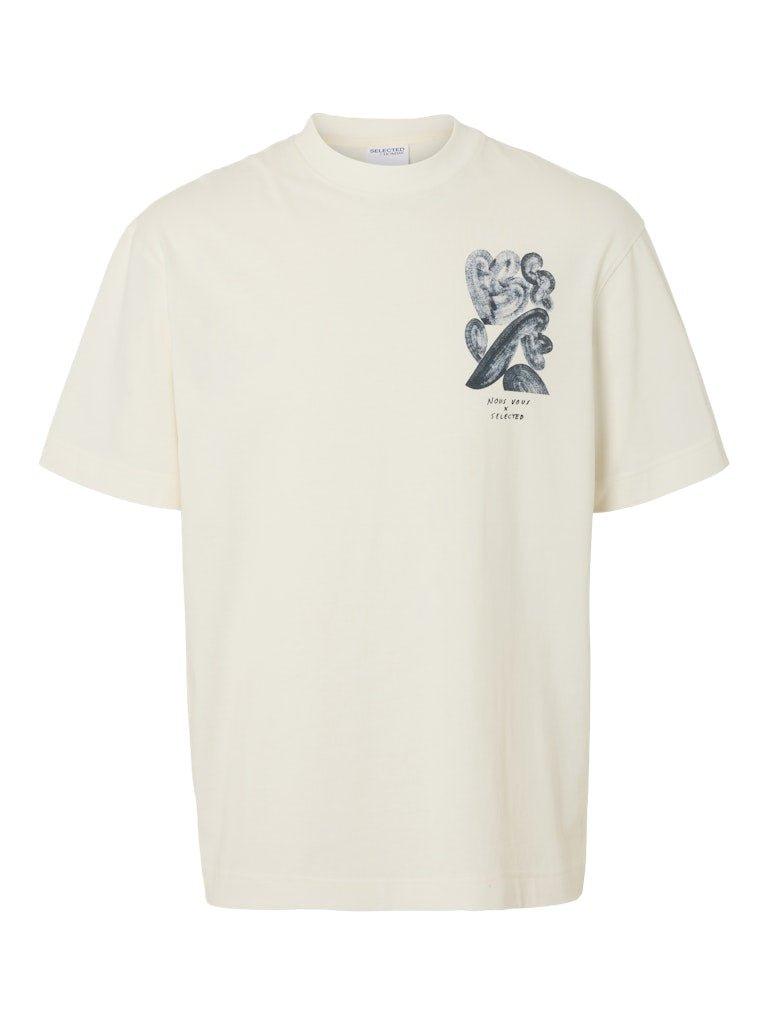 Selected Home Will - T-shirt med print - HUSET Men & Women