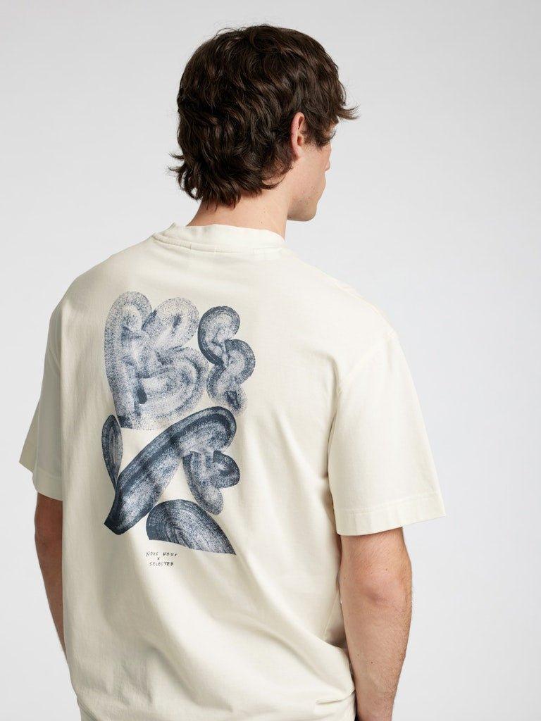 Selected Home Will - T-shirt med print - HUSET Men & Women