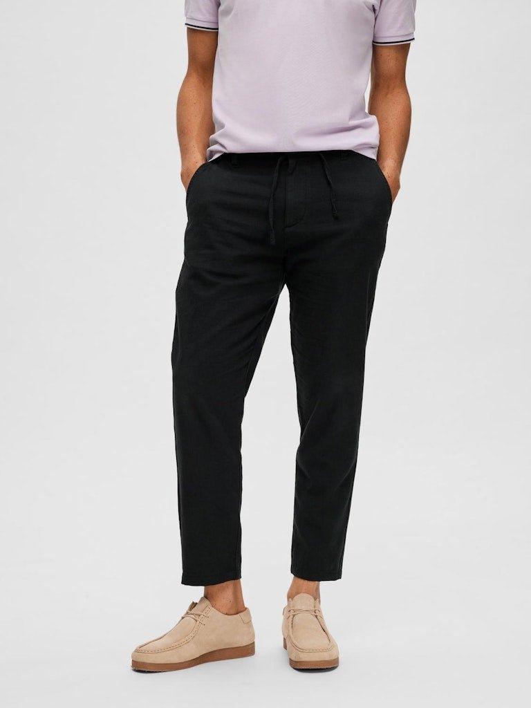 Selected Homme Brody 172 - Slim tapered hørmix bukser - HUSET Men & Women